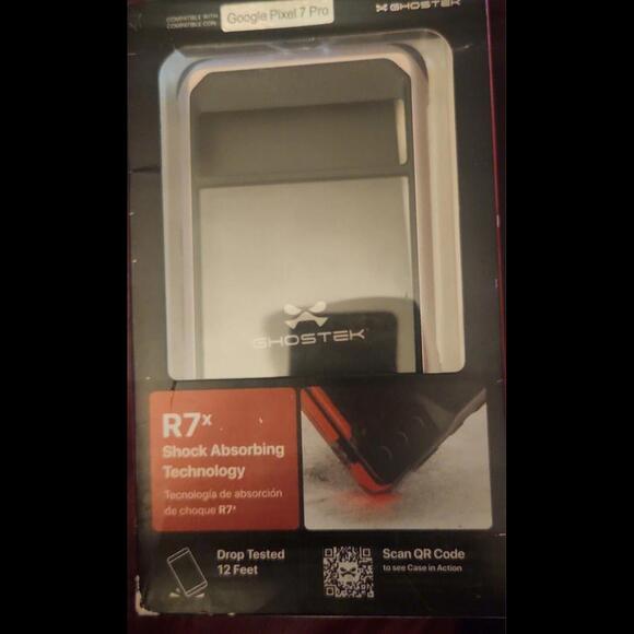 Ghostek ATOMIC slim Clear Phone Case Pixel Pro 7 For Women Pink Metal Bumper - Picture 3 of 9